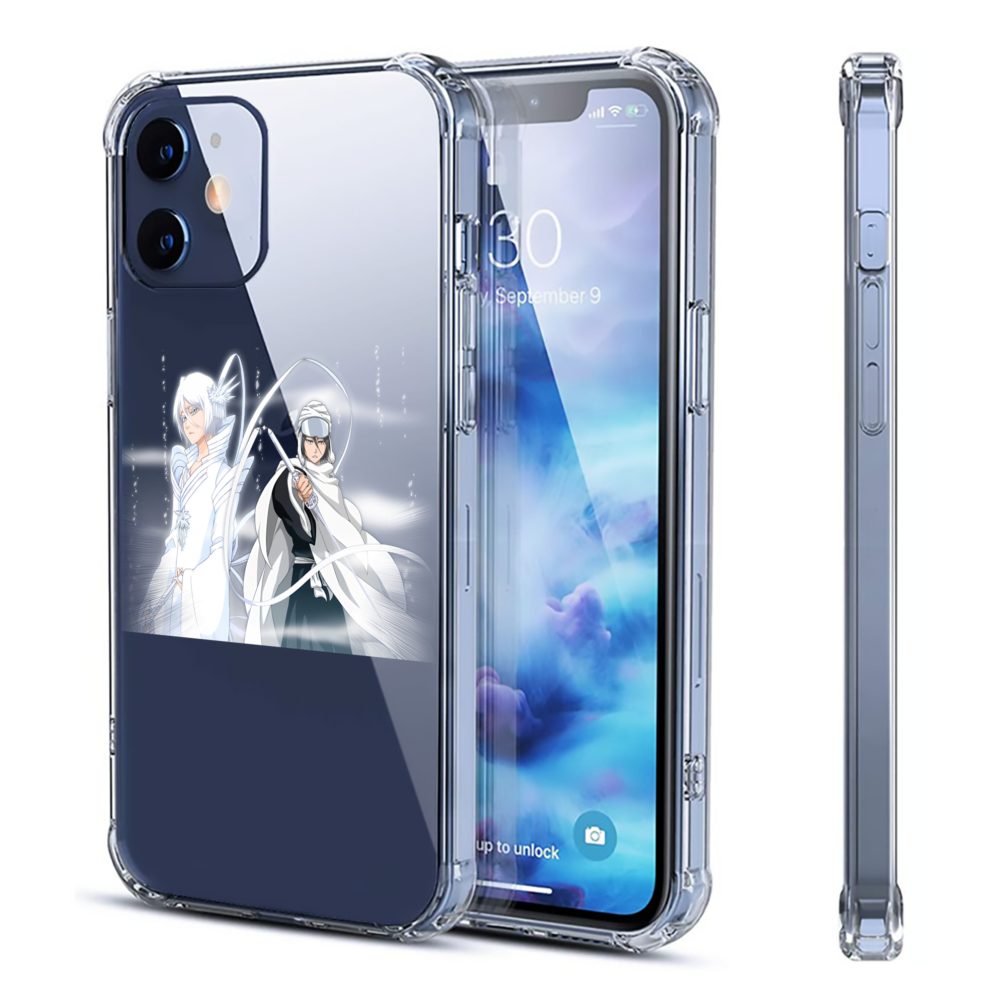 （画像用） ブリーチ 朽木ルキア BLEACH Kuchiki Rukia 【iPhone 12シリーズ対応】透明スマホケース（クリアソフトケース）
